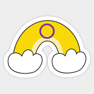 Intersex pride flag Sticker